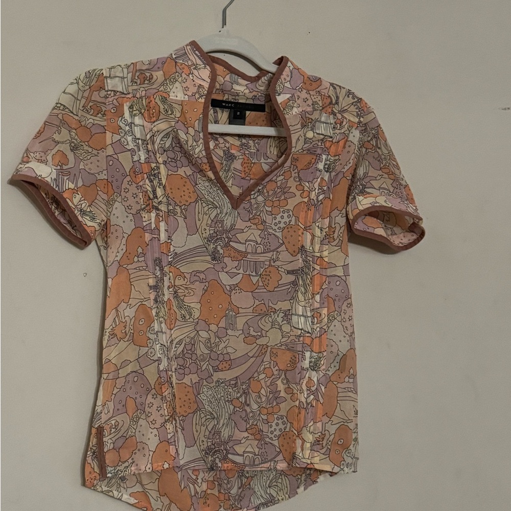 Marc Jacobs Pastel Floral Blouse